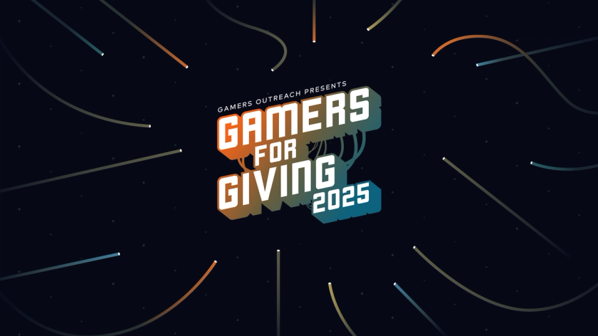 Gamers for Giving 2025 logo with cables design